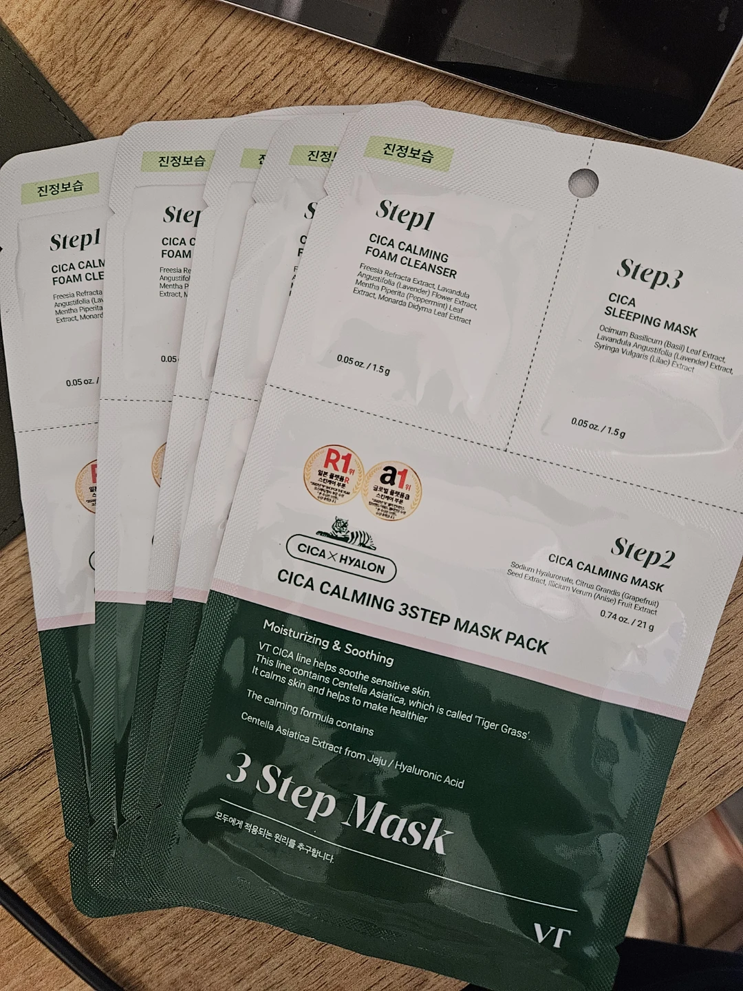 VT CICA Calming 3Step Mask Pack Set - 5pc
