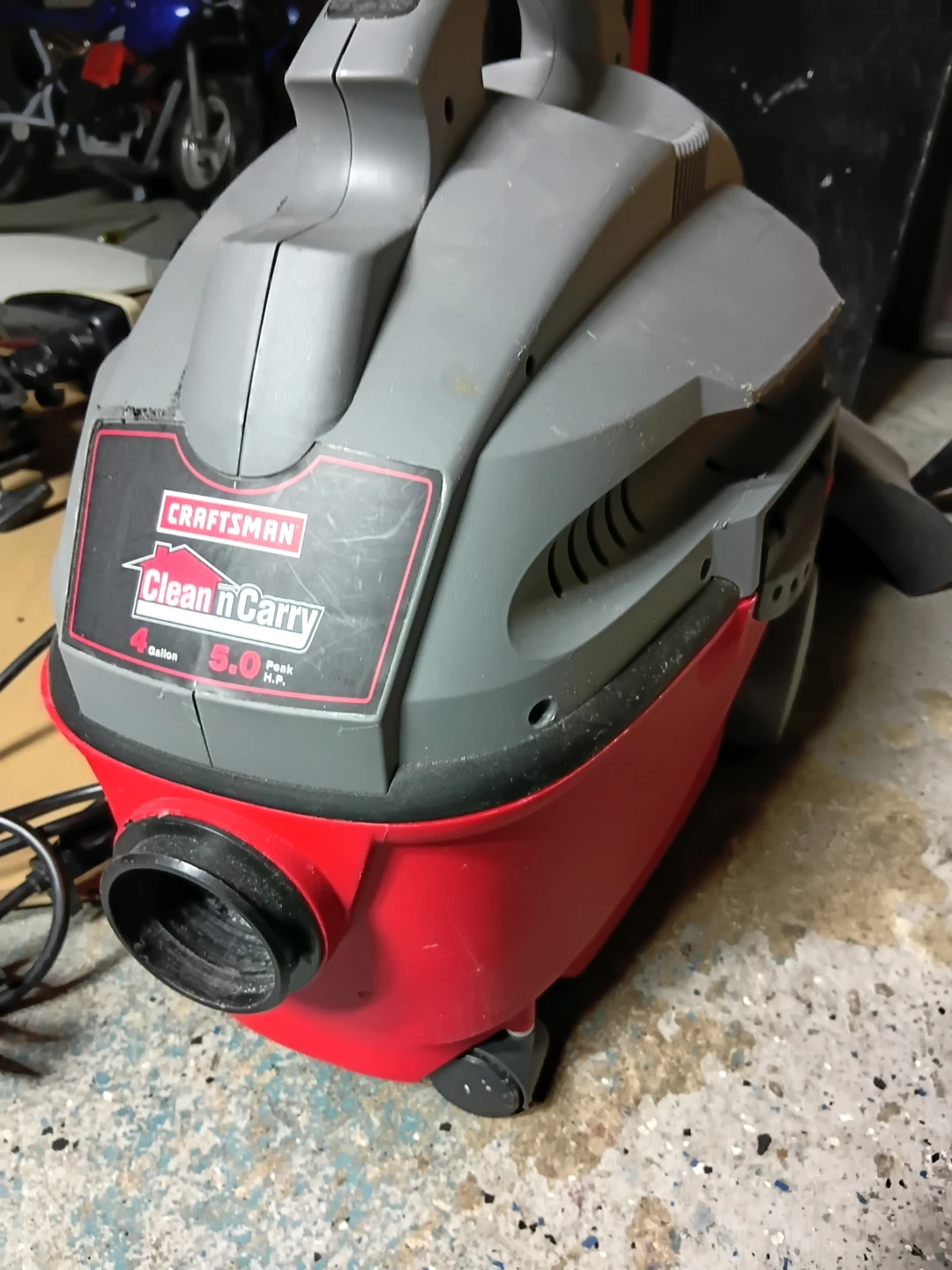 Craftsman Clean 'n Carry 5.0 Peak HP Wet/Dry Vac - photo 2