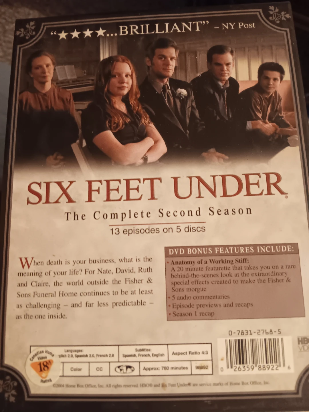 Six Feet Under: The Complete Second Season DVD Set - photo 2