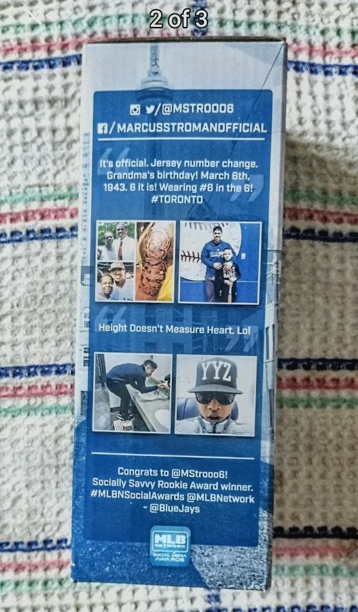Marcus Stroman Toronto Blue Jays Bobblehead - photo 2