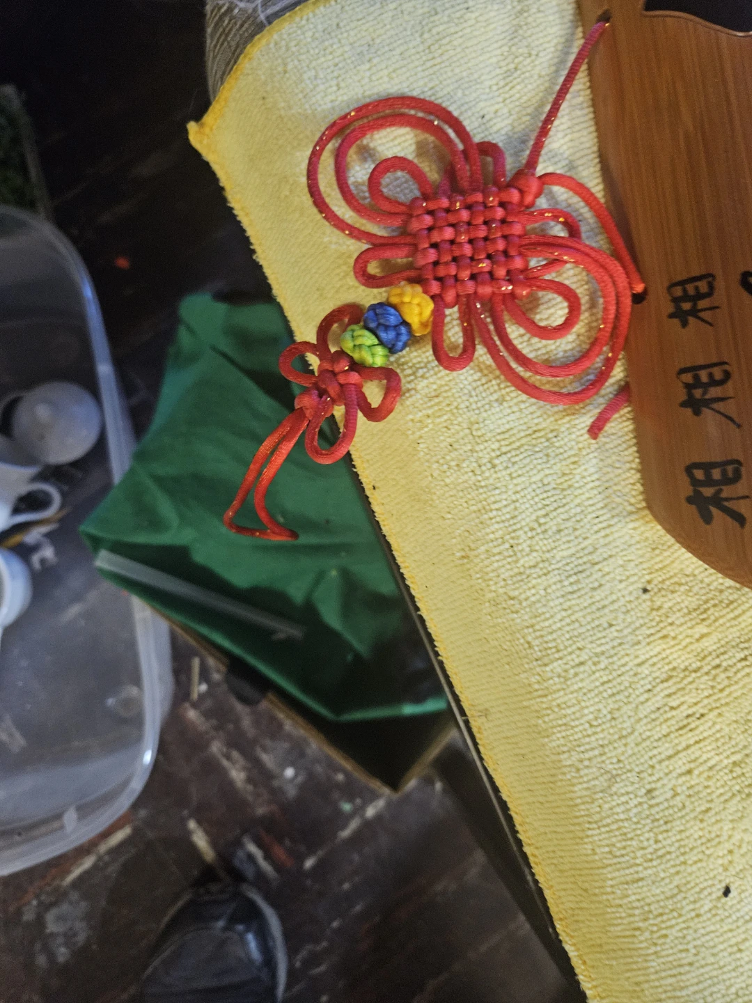 Wooden Decorative Piece with Chinese Knots - photo 4