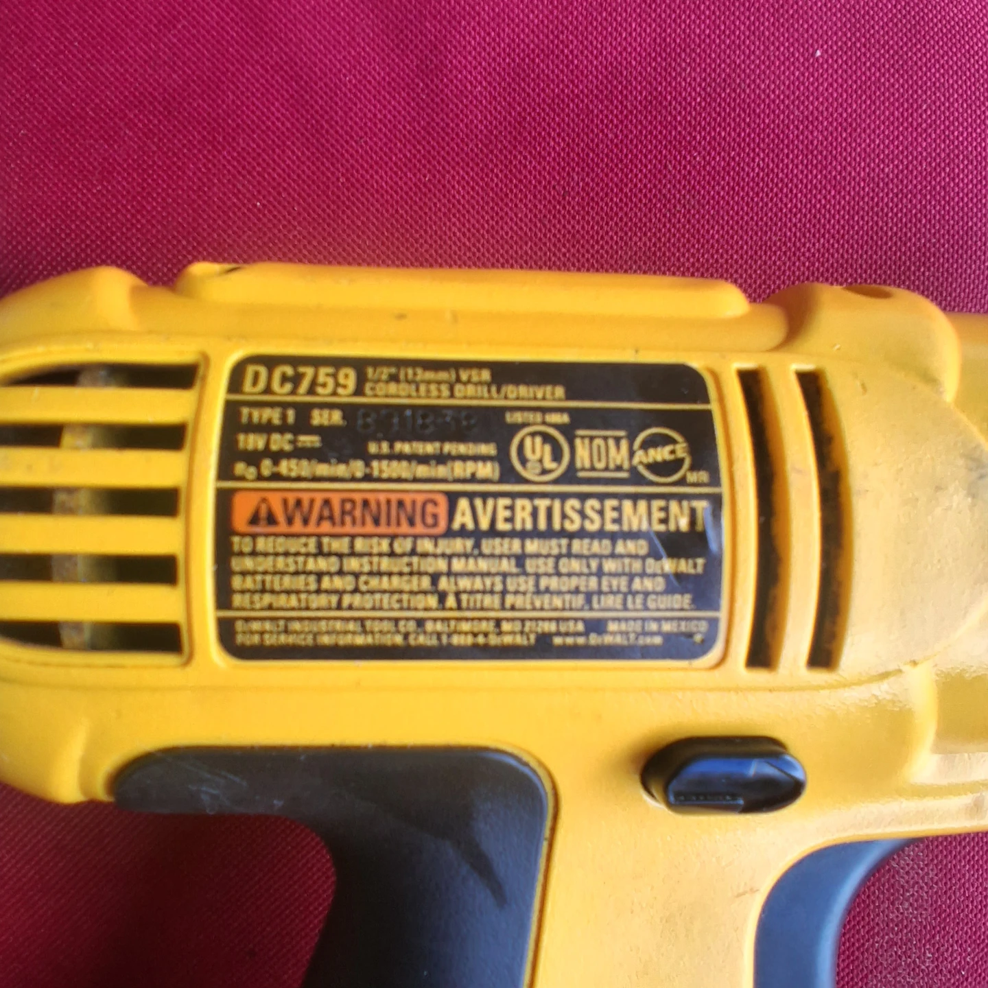 DEWALT DC759 Cordless Drill/Driver - photo 3