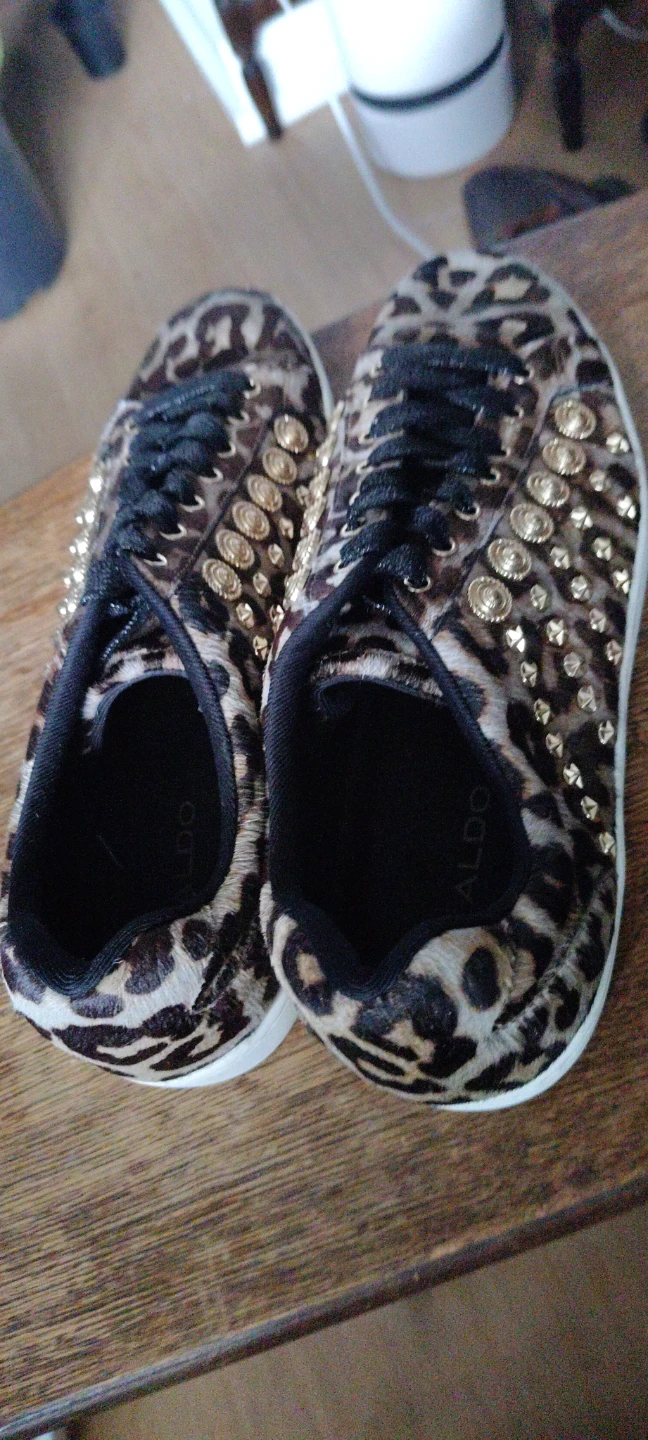 ALDO Leopard Print Studded Sneakers - photo 4
