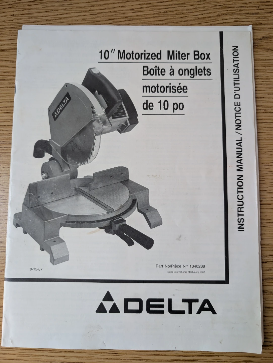 Delta 10" Motorized Miter Box - photo 2