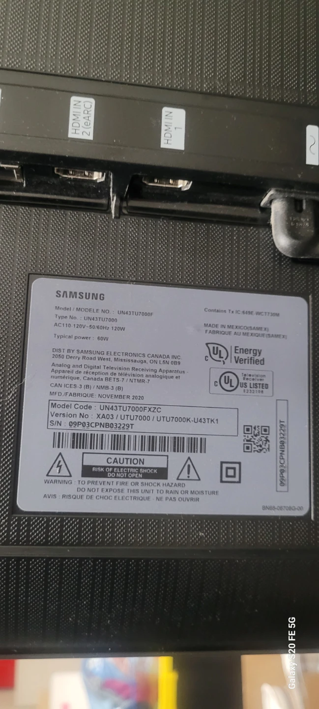 Samsung 43" UHD Smart TV UN43TU7000F - photo 2