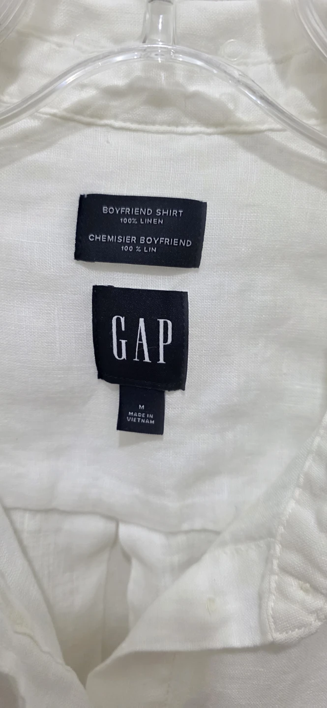 GAP Boyfriend Shirt - 100% Linen M - photo 2
