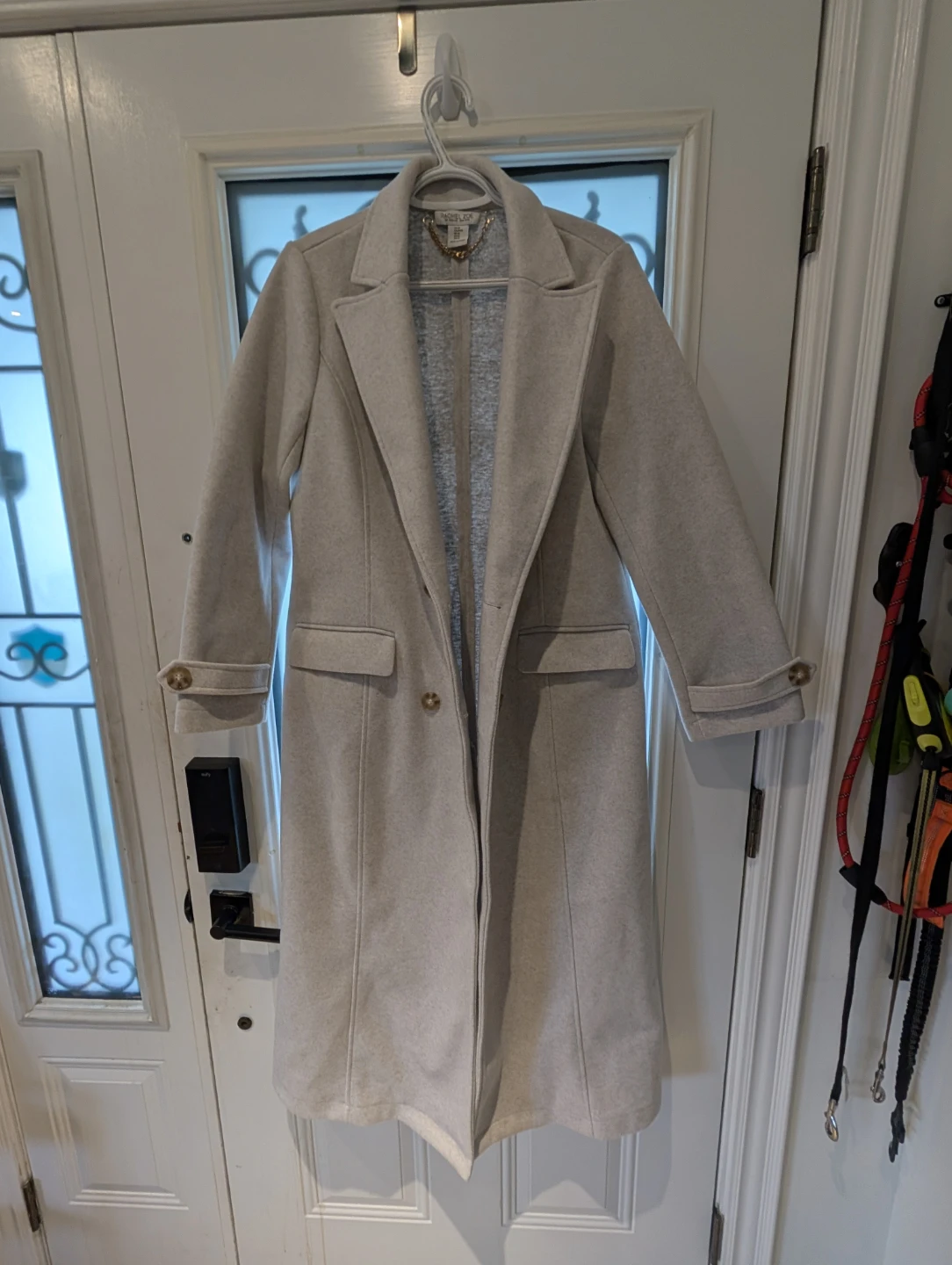 Rachel Zoe Coat - Light Grey, Size M - photo 2