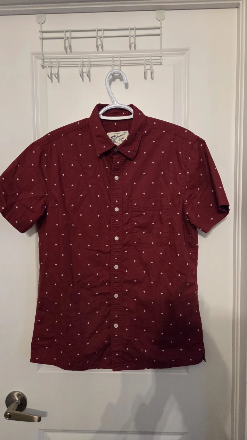 American Eagle Short Sleeve Button-Up Shirt