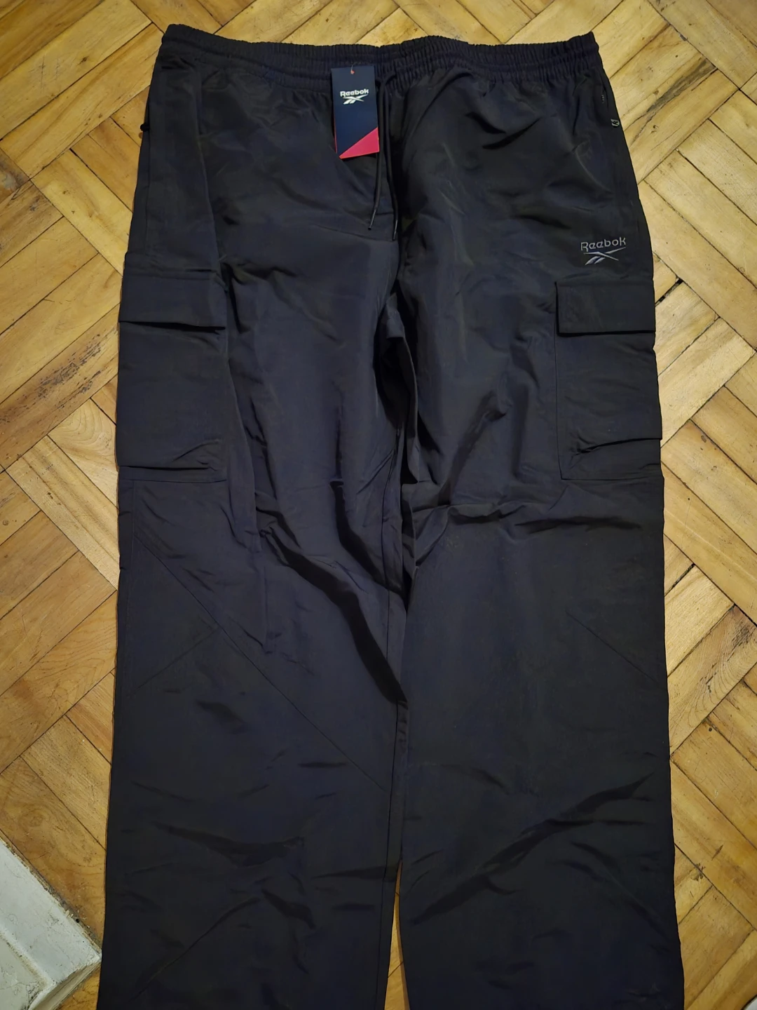 BN)Reebok Mens 2XL Black Cargo Pants - photo 2