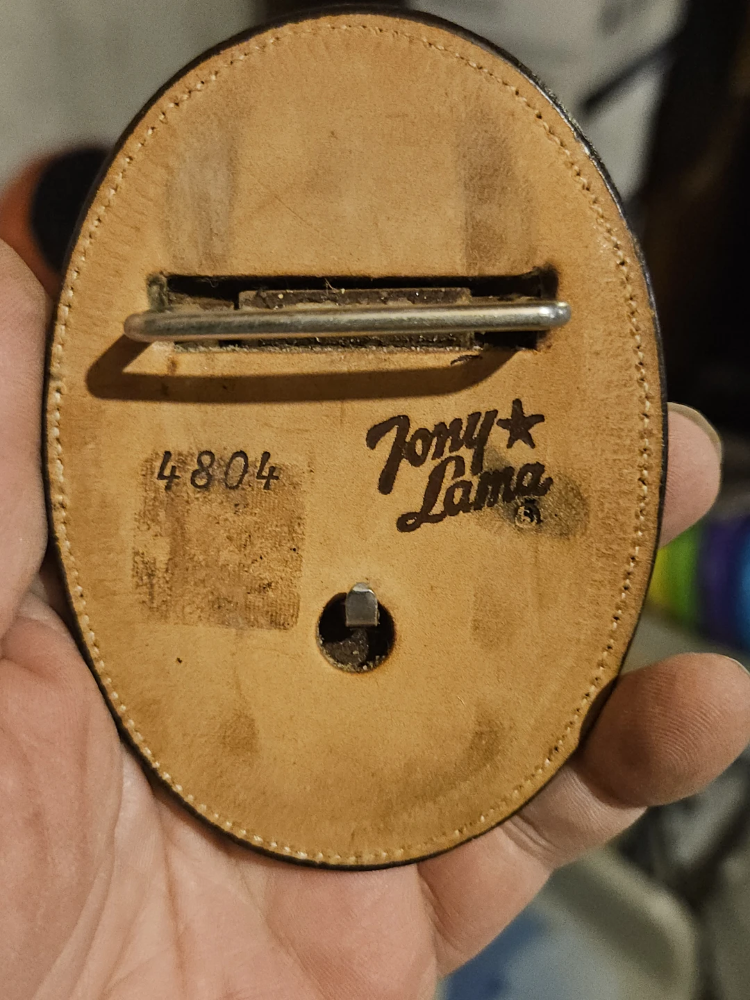 Tony Lama Western Belt with Horse Buckle - photo 3