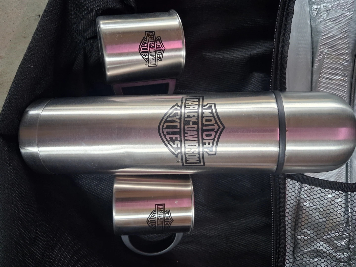 NEW Harley-Davidson Roast N Roll Thermos and Mug Set - photo 3