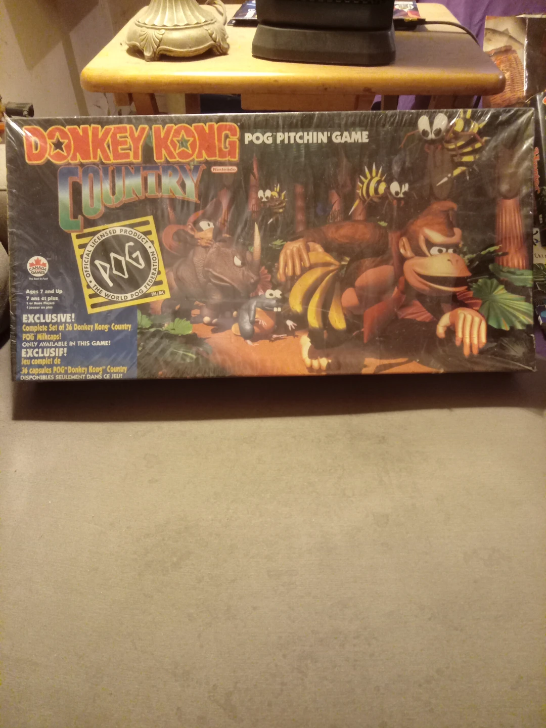 Vintage 1995 Unsealed Donkey Kong Country POG Pitchin' Game