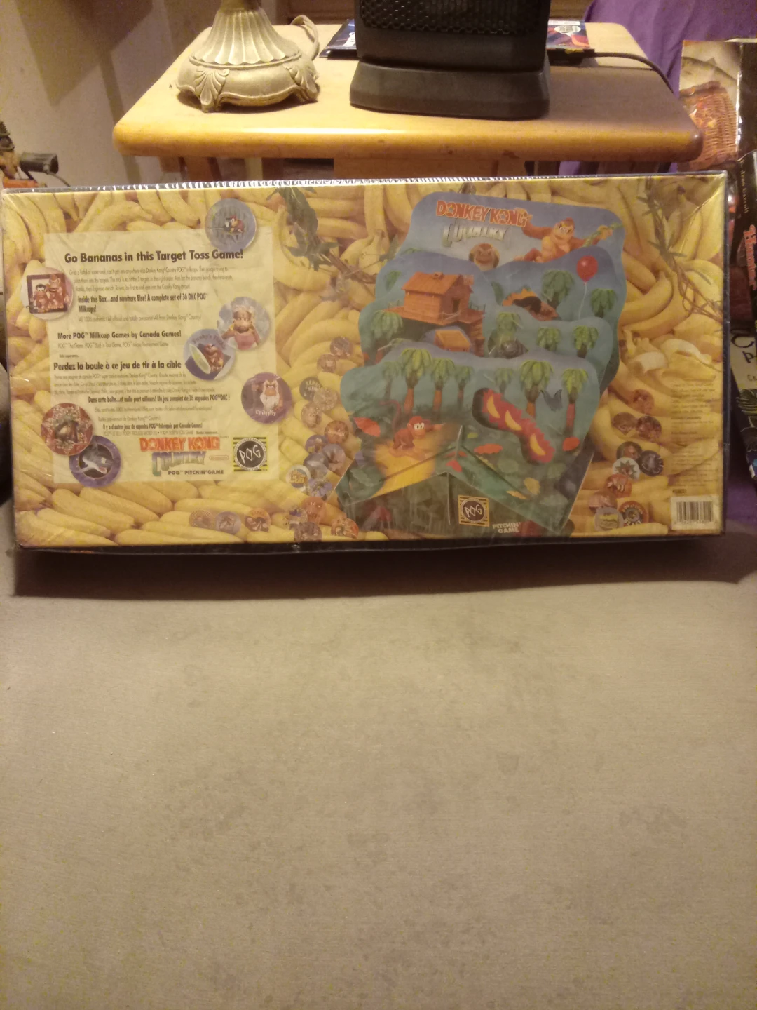 Vintage 1995 Unsealed Donkey Kong Country POG Pitchin' Game - photo 2