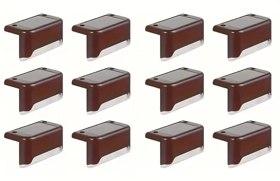 Set of 16 Solar Powered Deck Lights [Brown Color Housing] - photo 2