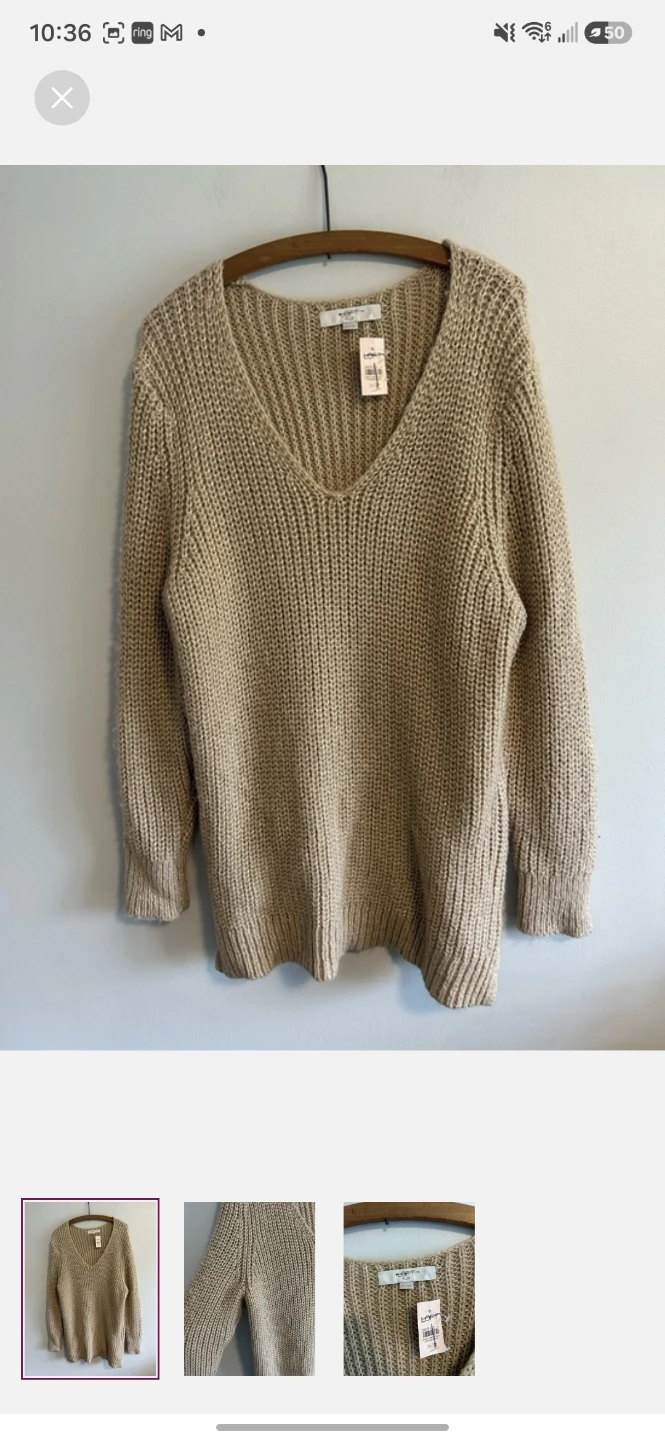 LOFT Knit V-Neck Sweater