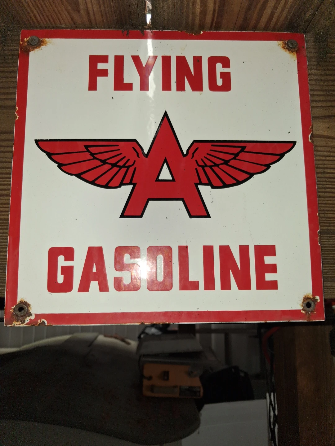 Flying A Gasoline Sign