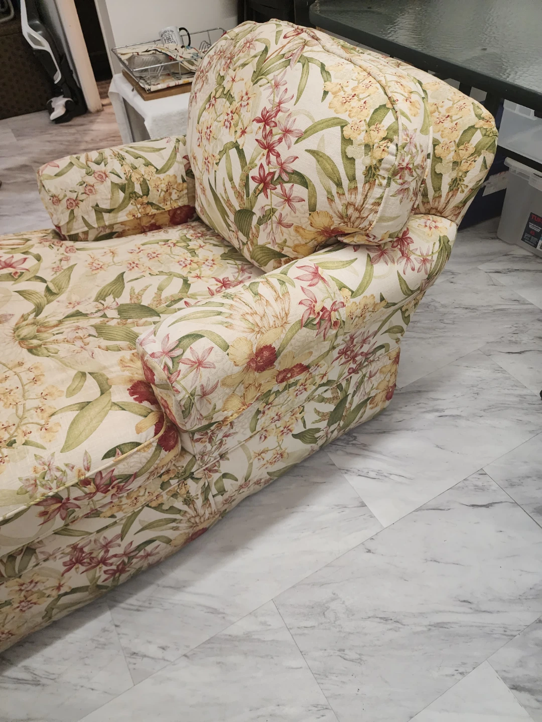 Floral Chaise Lounge Chair - photo 3