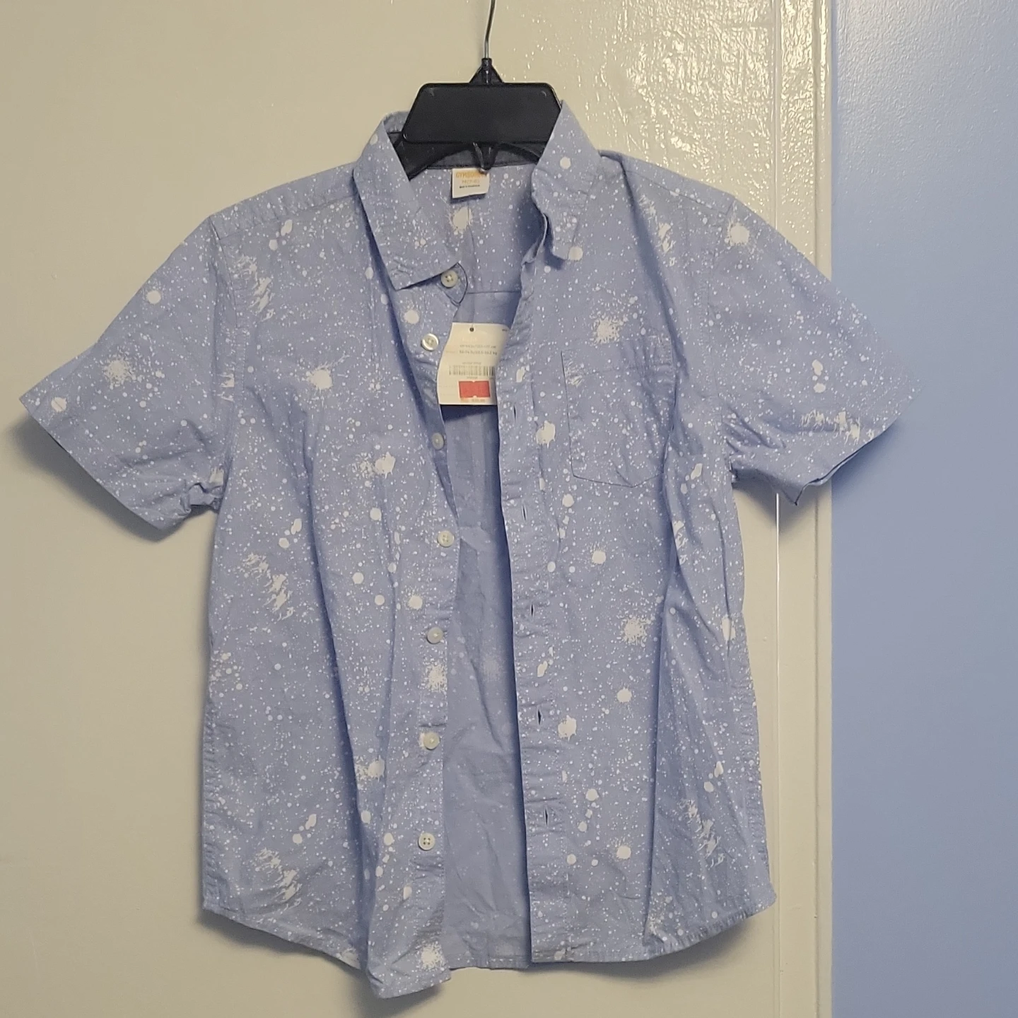 Gymboree Short Sleeve Button-Up Shirt M(7-8)