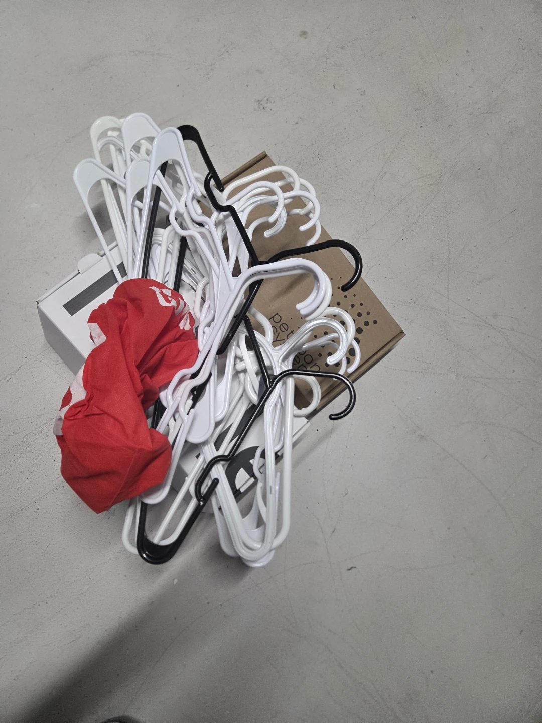 Lot of Plastic Clothes Hangers