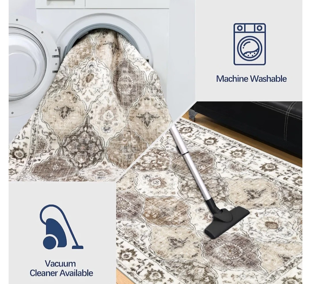 Machine Washable Oriental Style Area Rug - photo 2