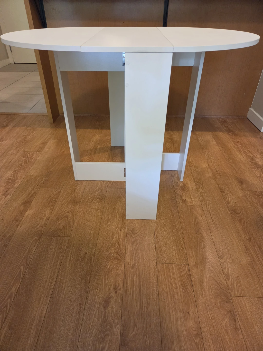 White Drop Leaf Table - photo 2