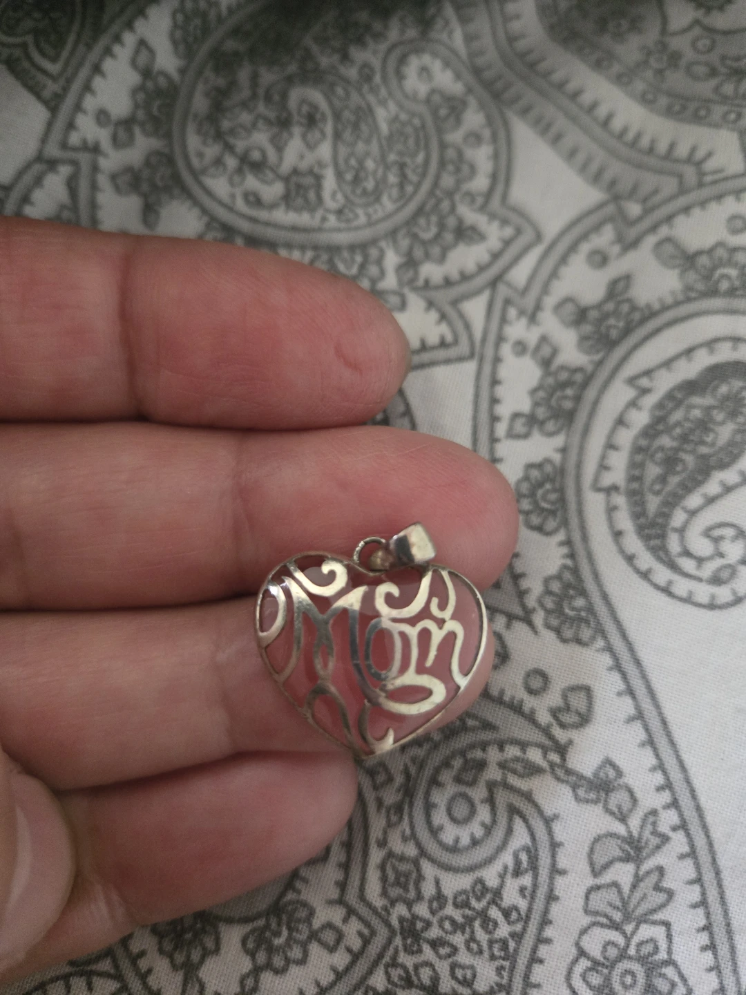 Heart Pendant Necklace "Mom" - photo 3