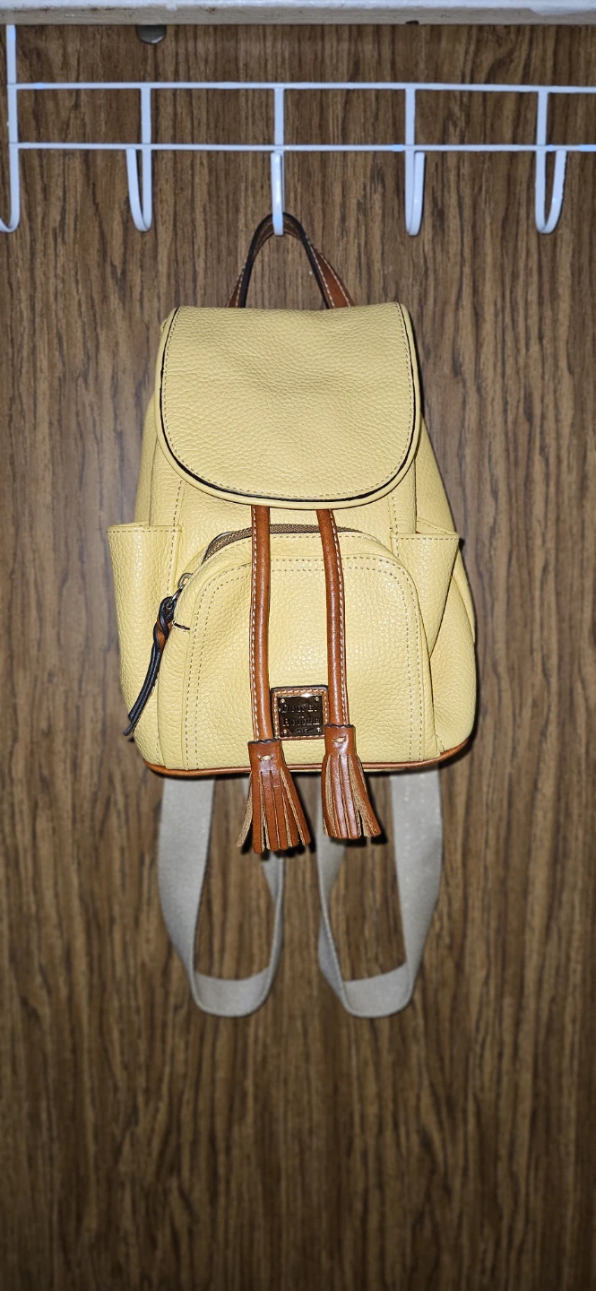 Dooney & Bourke Yellow All Weather Leather Backpack - photo 2