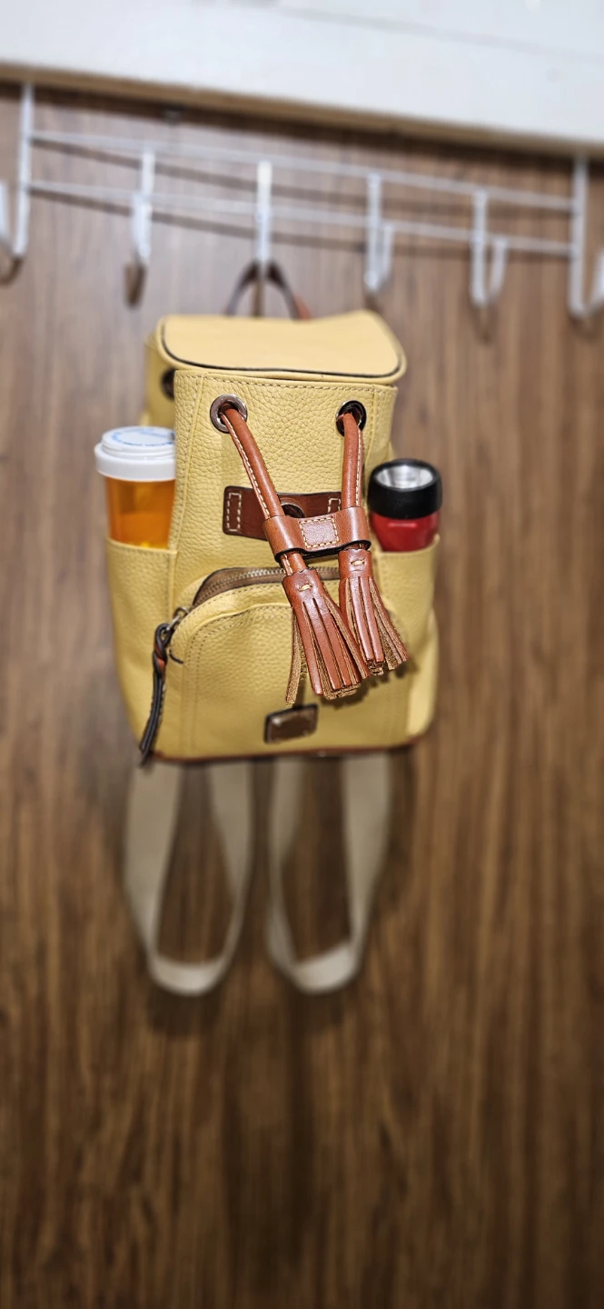 Dooney & Bourke Yellow All Weather Leather Backpack - photo 3