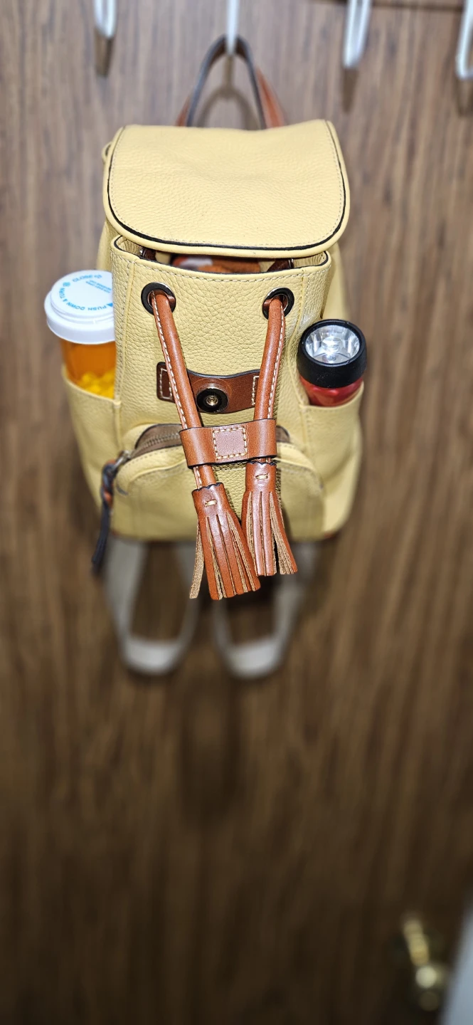 Dooney & Bourke Yellow All Weather Leather Backpack - photo 4
