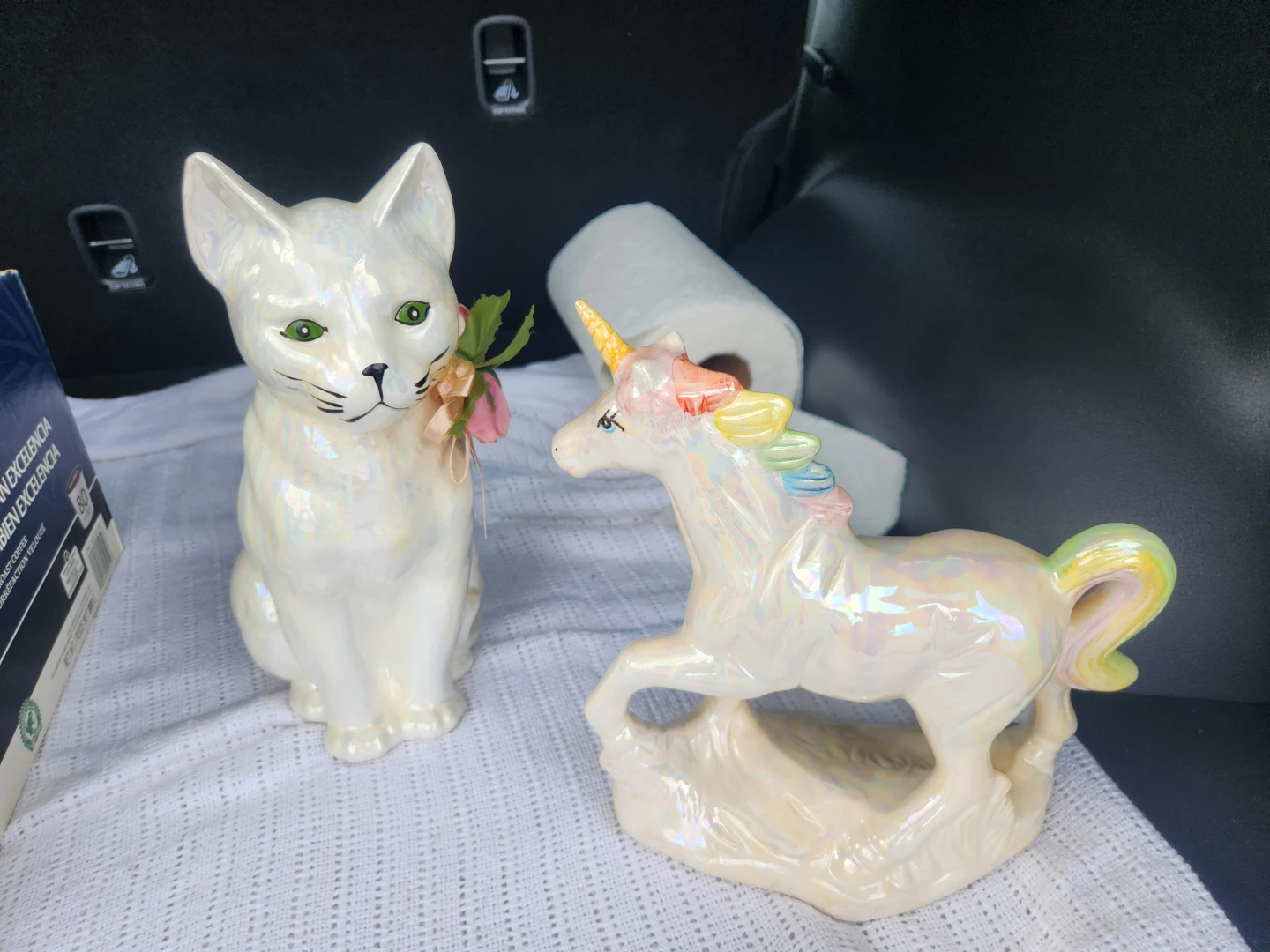Ceramic Cat and Unicorn Figurines - photo 5