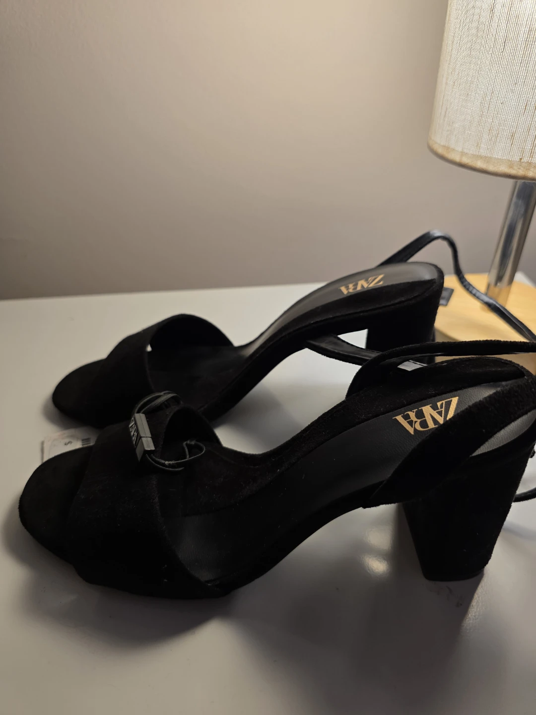 Zara Black Block Heels - photo 4