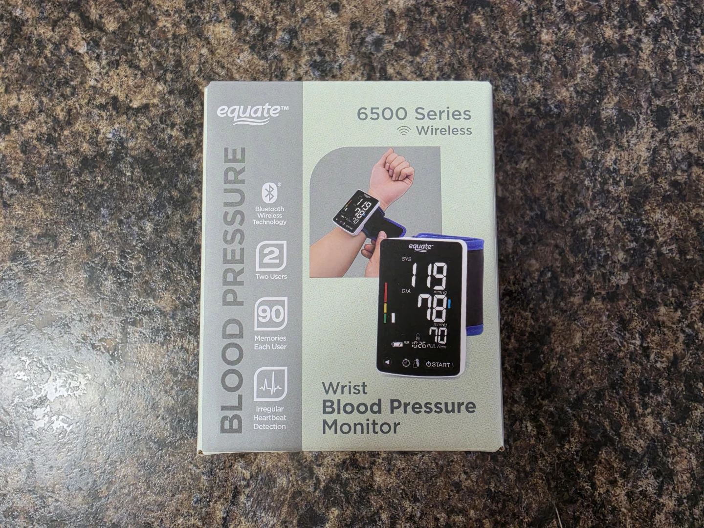 Equate 6500 Series Wrist Blood Pressure Monitor