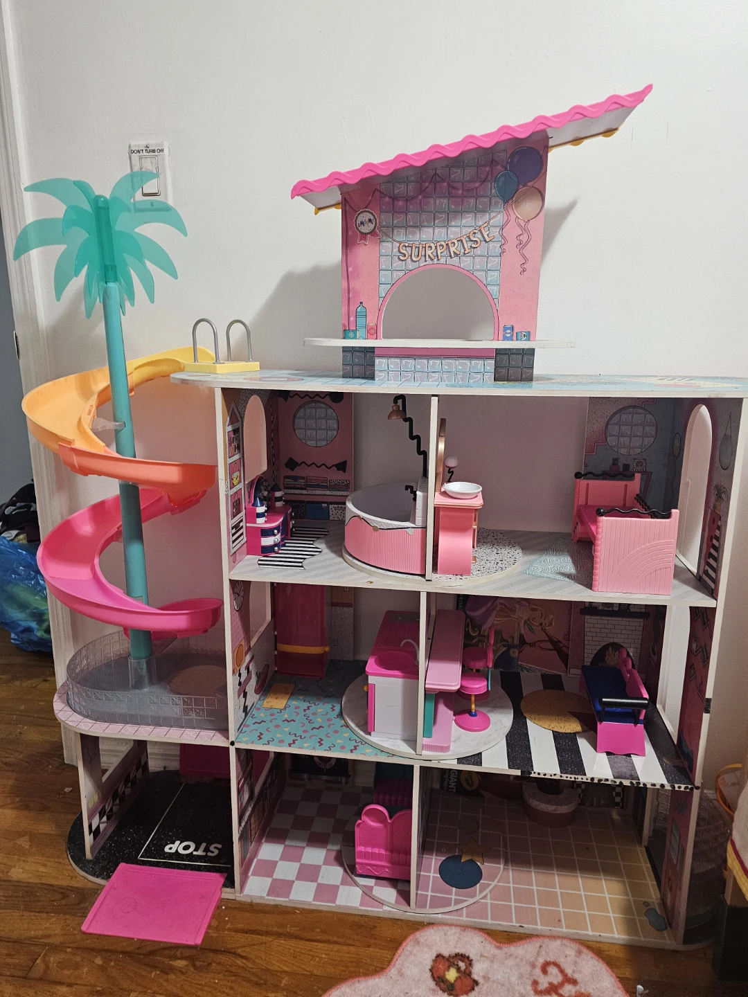 Barbie Dollhouse with Pool and Slide