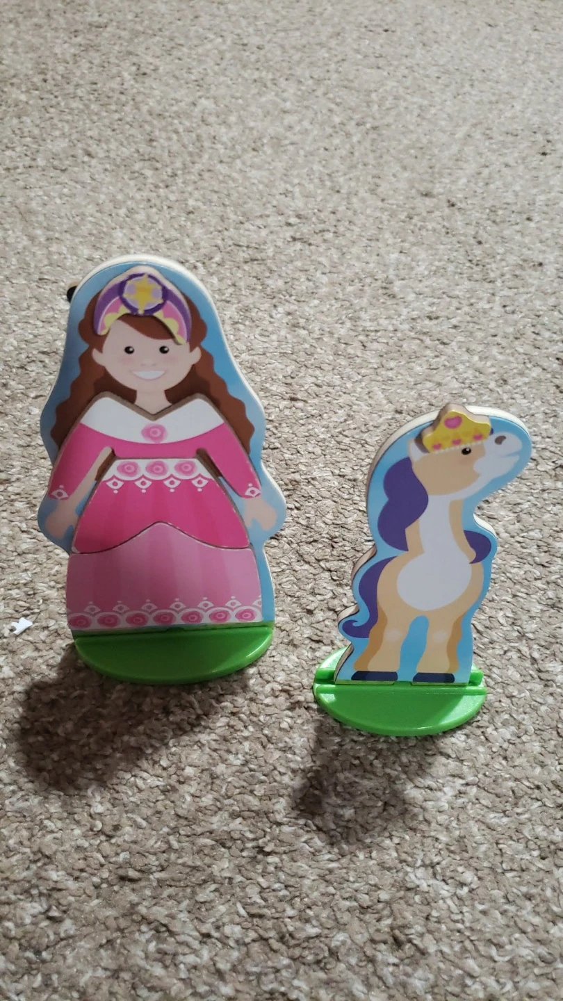 Melissa & Doug Wooden Dress-Up Doll and Horse Magnetic Play Set - photo 2