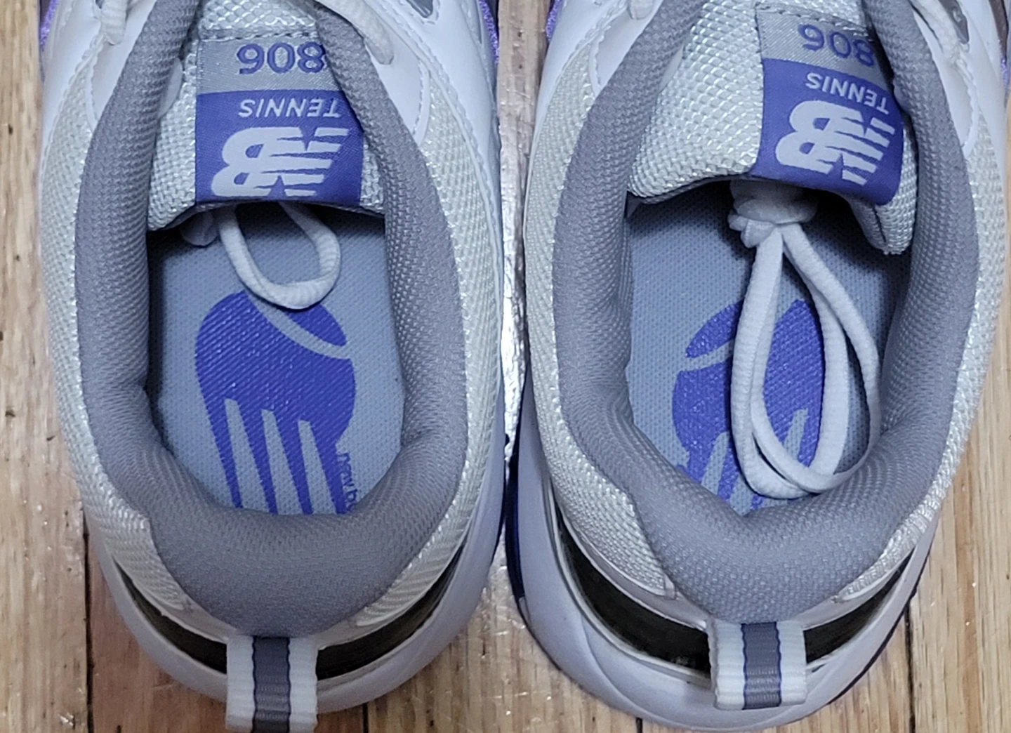 New Balance 806 Tennis Shoes White/Purple Size 10.5 - photo 4