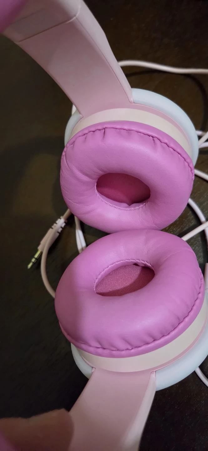 BIGGERFIVE Pink and White Headphones - photo 4