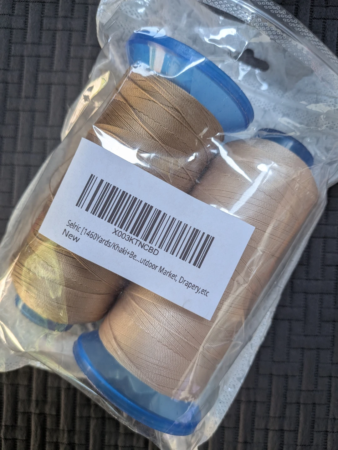 Selric Heavy Duty Khaki Polyester Thread 1460 Yrds - photo 4
