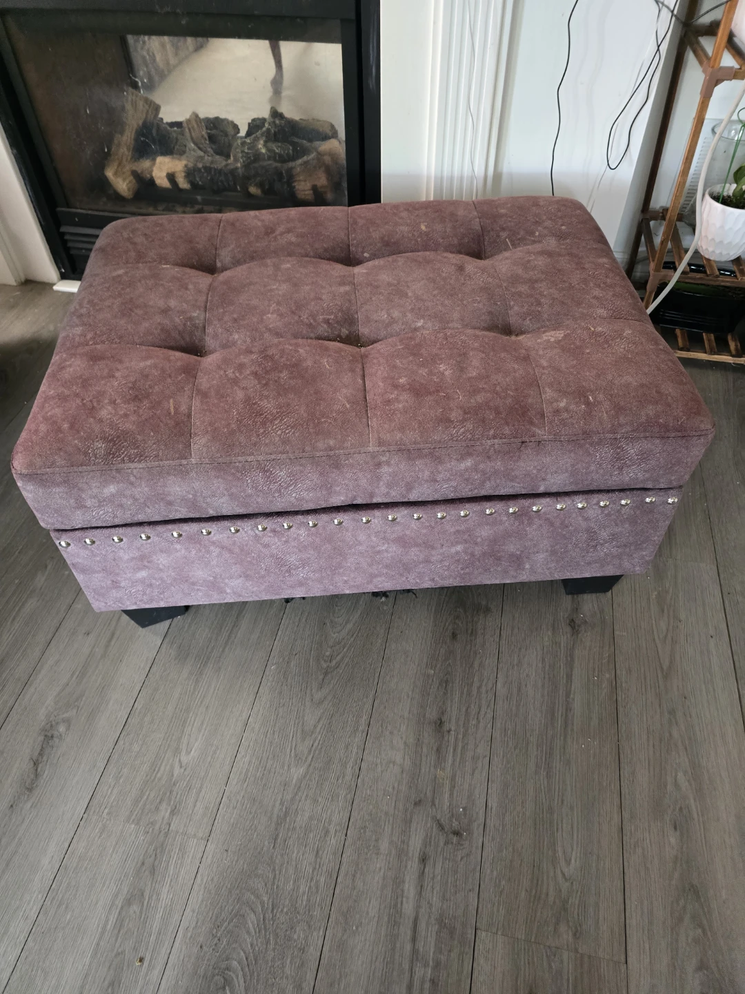 Tufted Storage Ottoman - photo 2