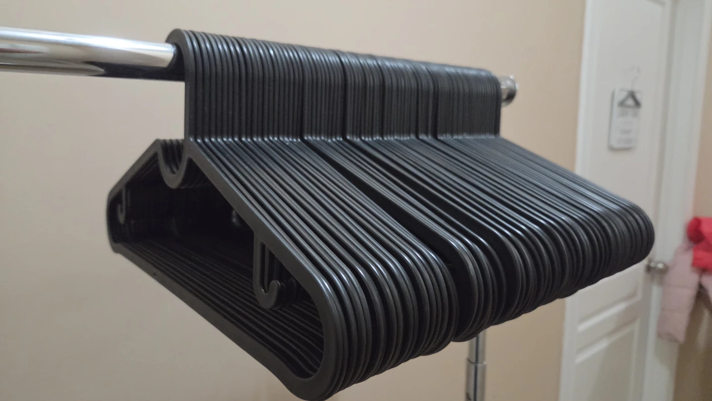 80 Ikea Black Plastic Hangers