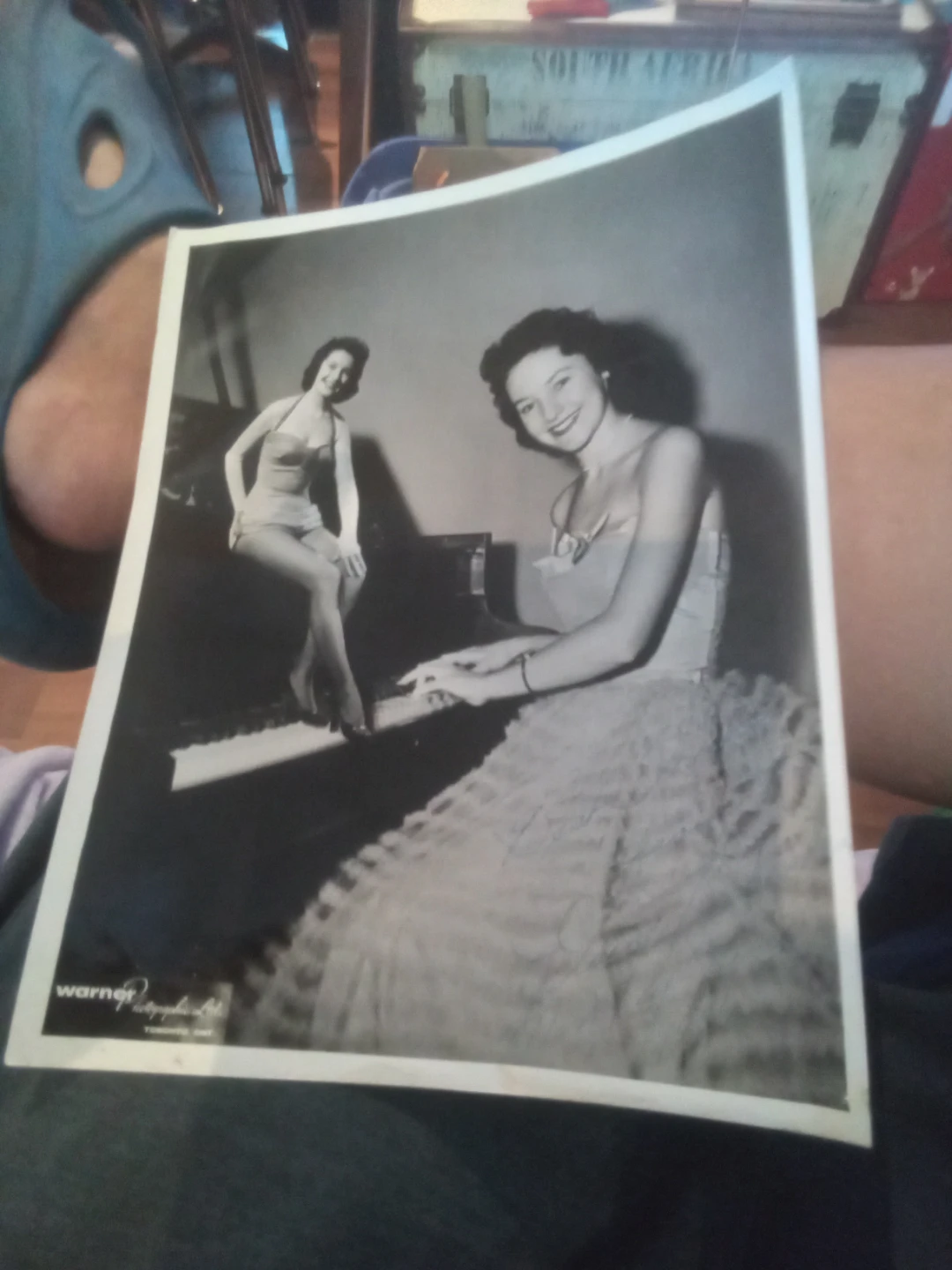 Vintage Warner Bros. Photo Print Women at Piano
