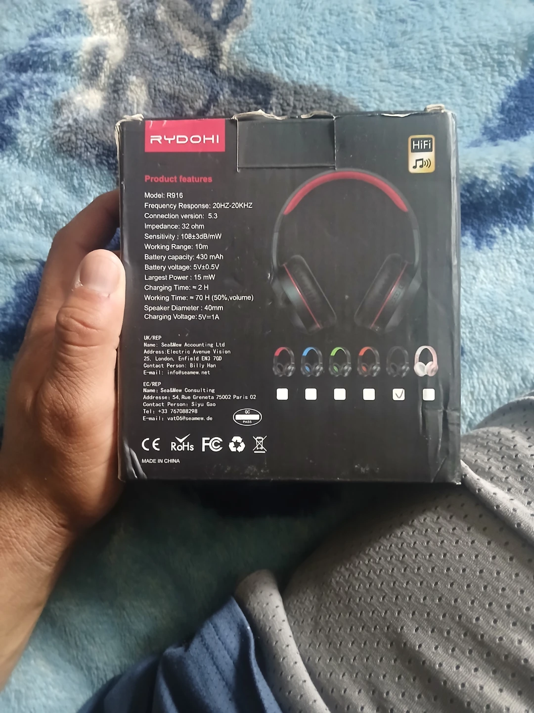 RYDOHI R916 Wireless Headset - photo 3
