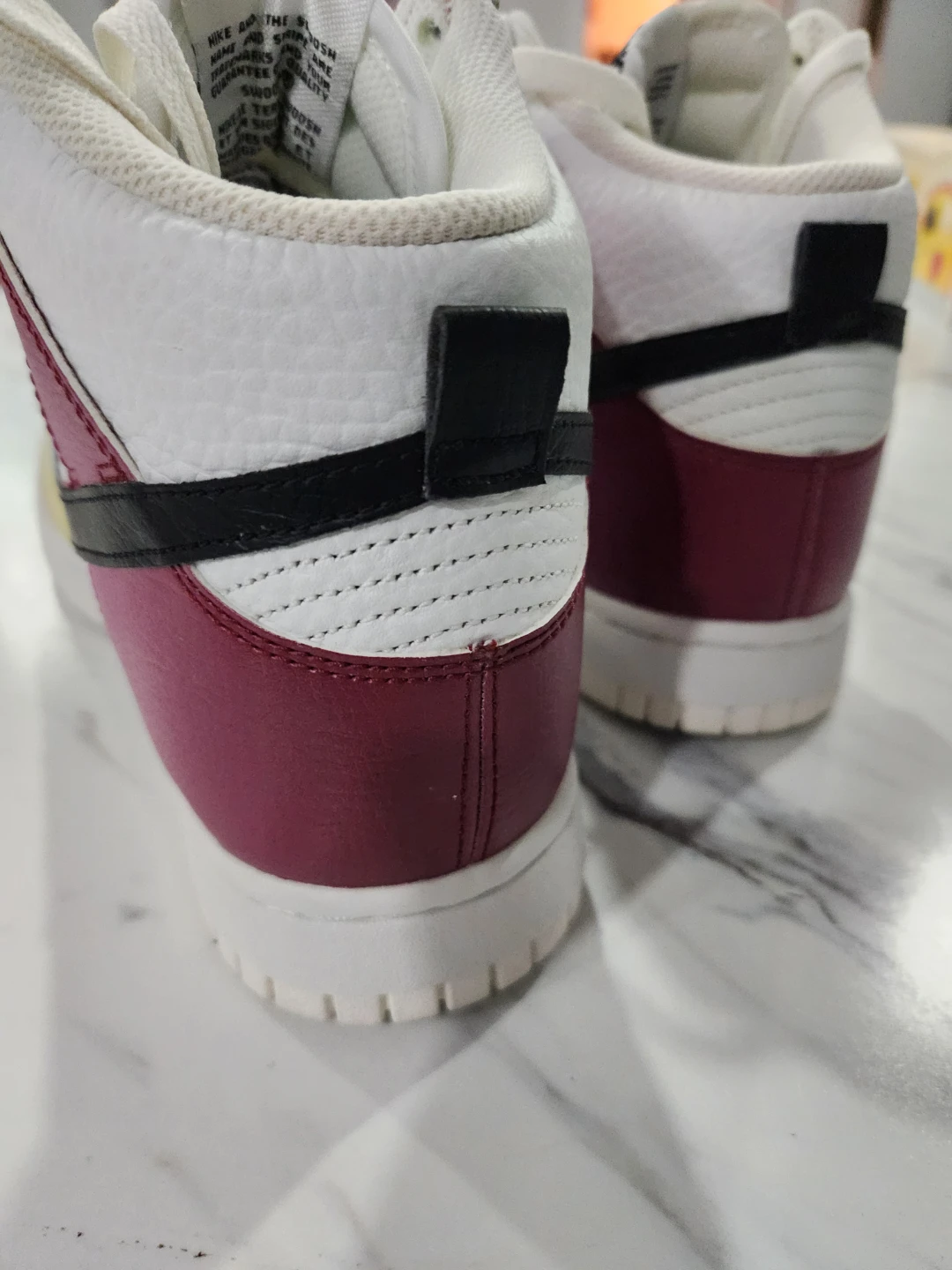 Nike Dunk High White Purple Yellow Red Sneakers - photo 2