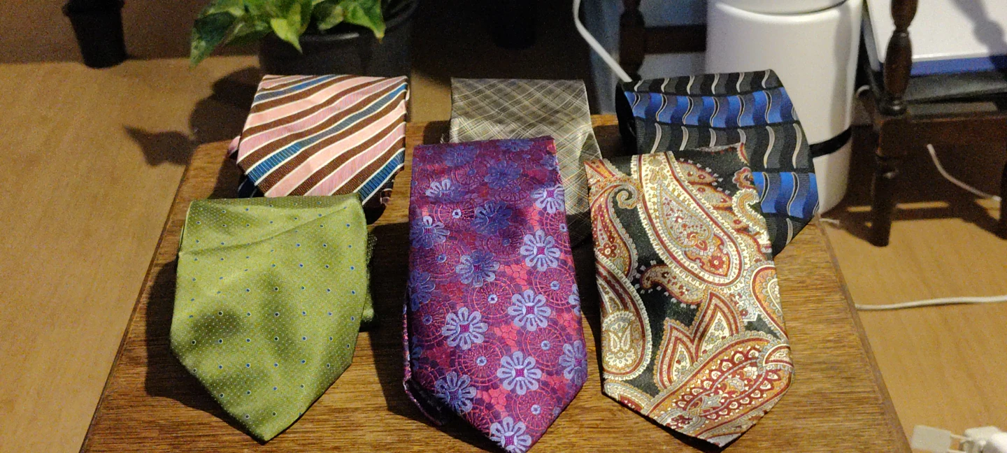 6 Assorted Men Designer Ties