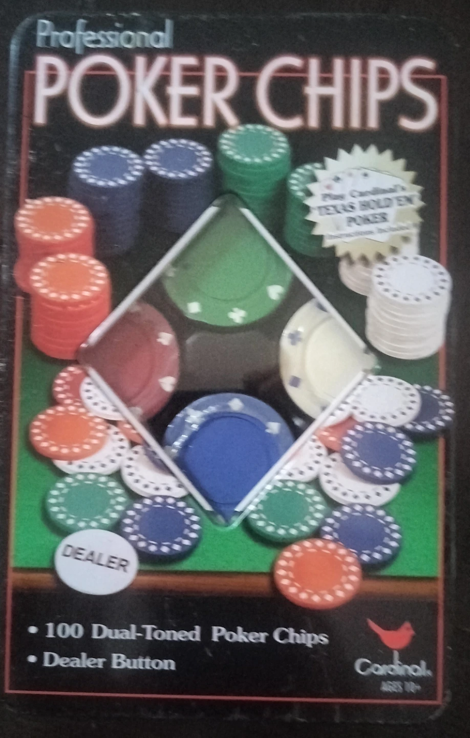 Cardinal Professional Poker Chips Set - 100 Dual-Toned Chips