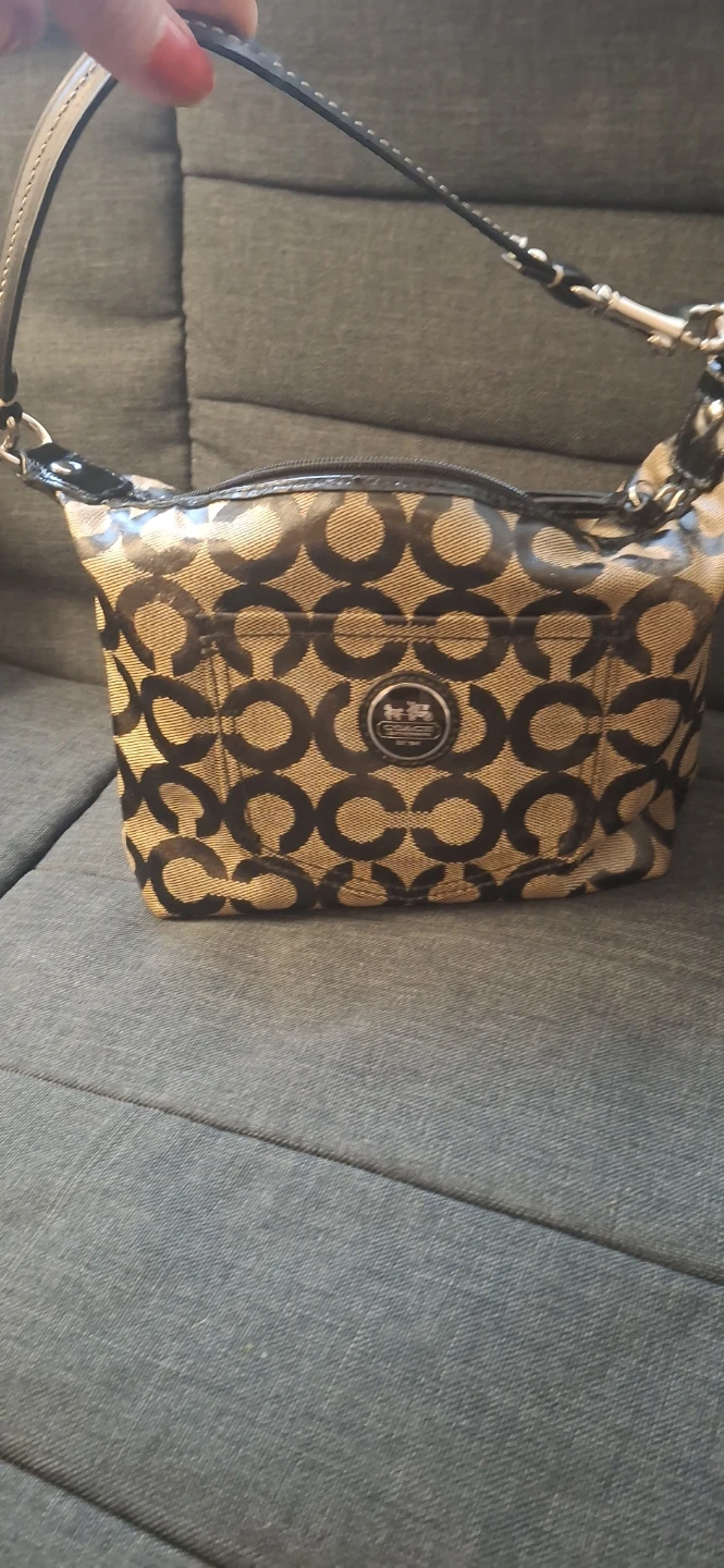 Coach Signature Pattern Hobo Bag