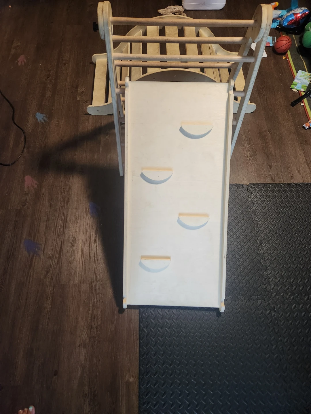 Wooden Climbing Triangle and Rocker Board