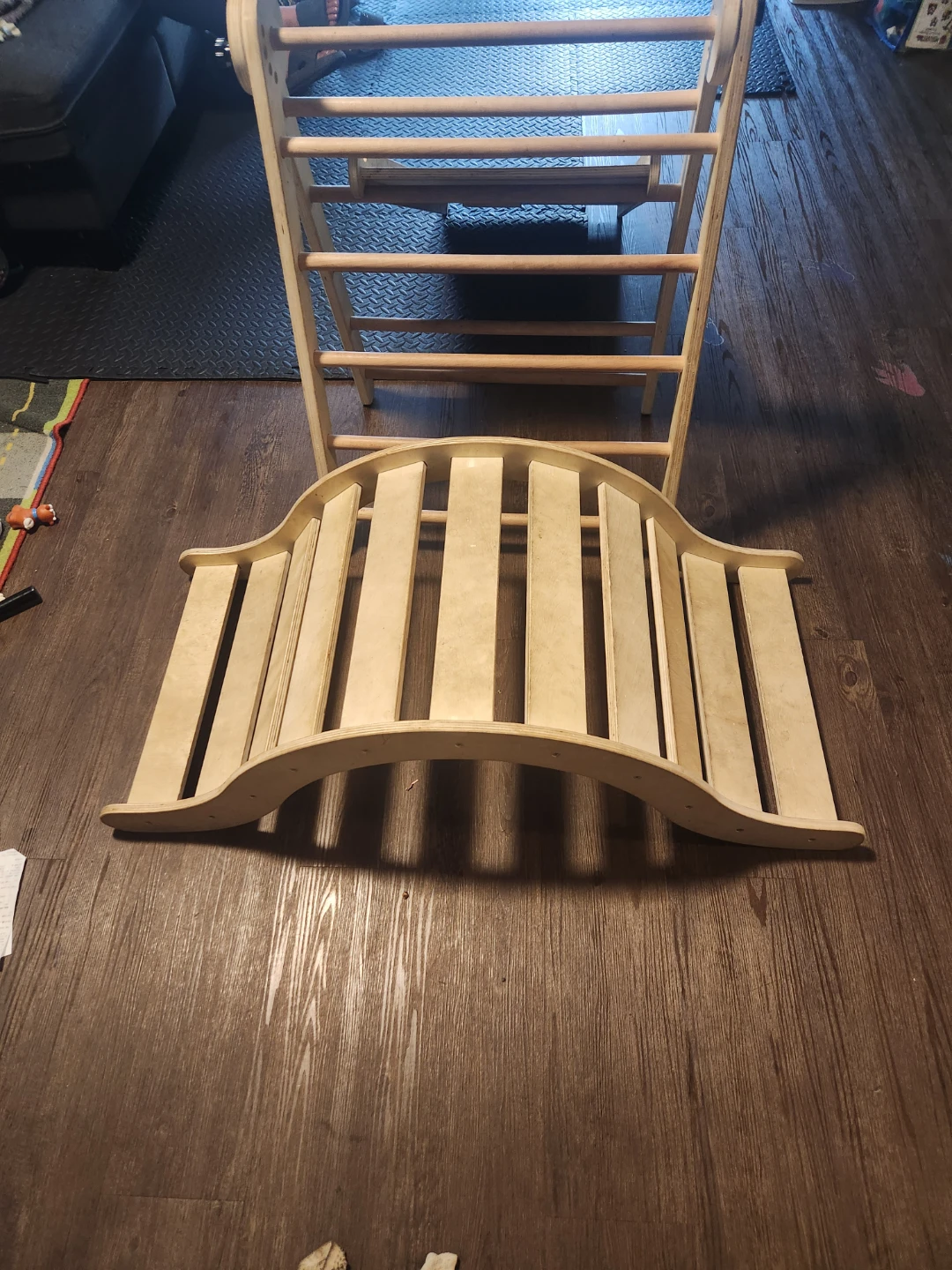Wooden Climbing Triangle and Rocker Board - photo 3