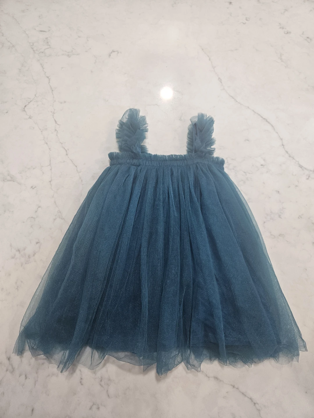 Teal Tulle Dress