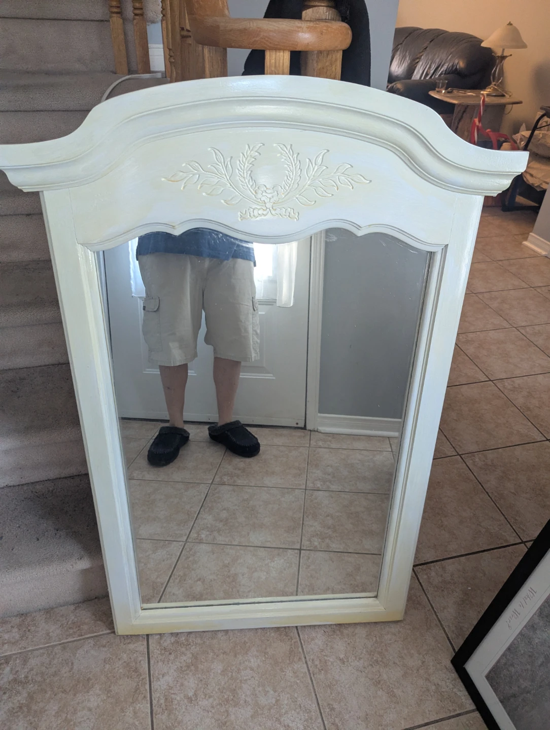 White Decorative Mirror - photo 3