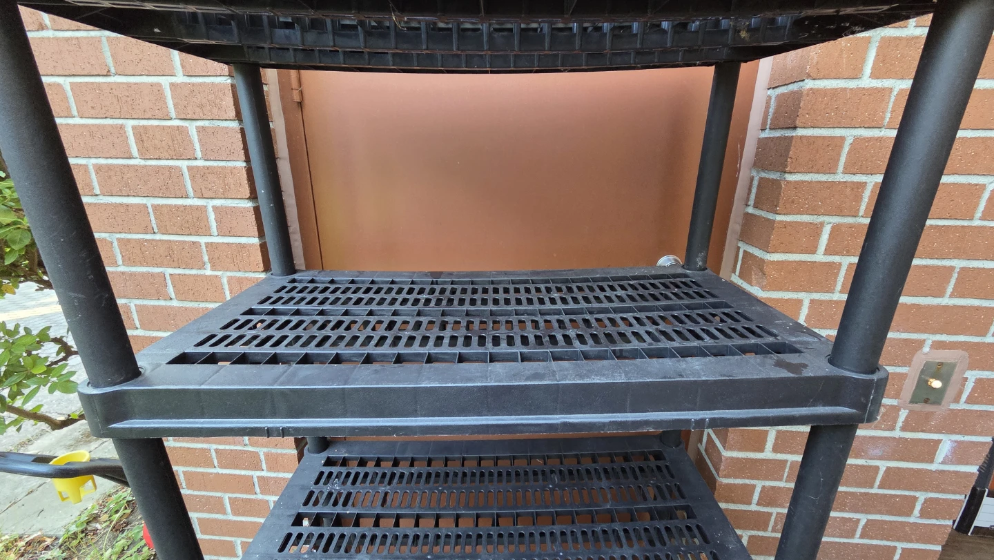 Black 5-Tier Plastic Storage Shelving Unit - photo 2